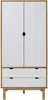 Wardrobe 30.1 "x20.9" x67.7 "solid wood pine, easy to assemble: bedroom handrails and wardrobe 4