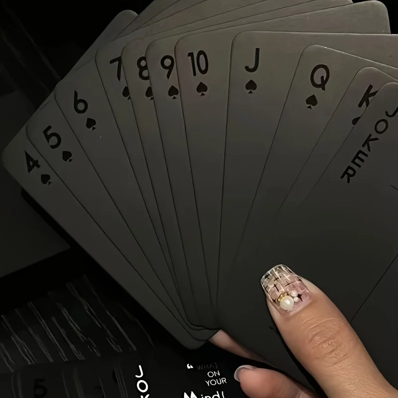 Board Games Playing Cards Poker set suitable for parties Halloween and Christmas gifts durable plastic family entertainment and gaming nights