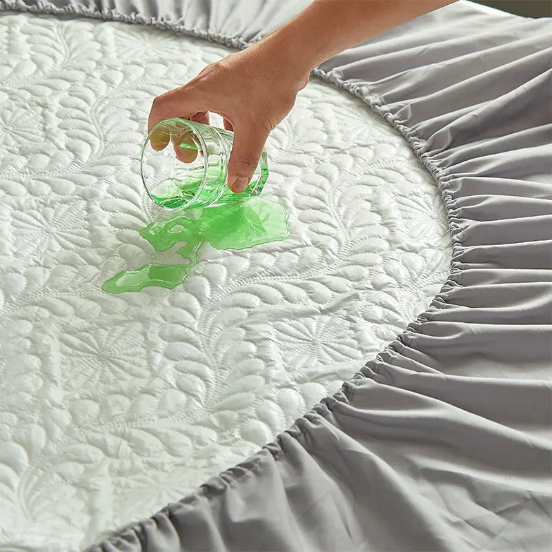 Quilted Waterproof Mattress Protector – Soft & Durable Fitted Cover - Image 4