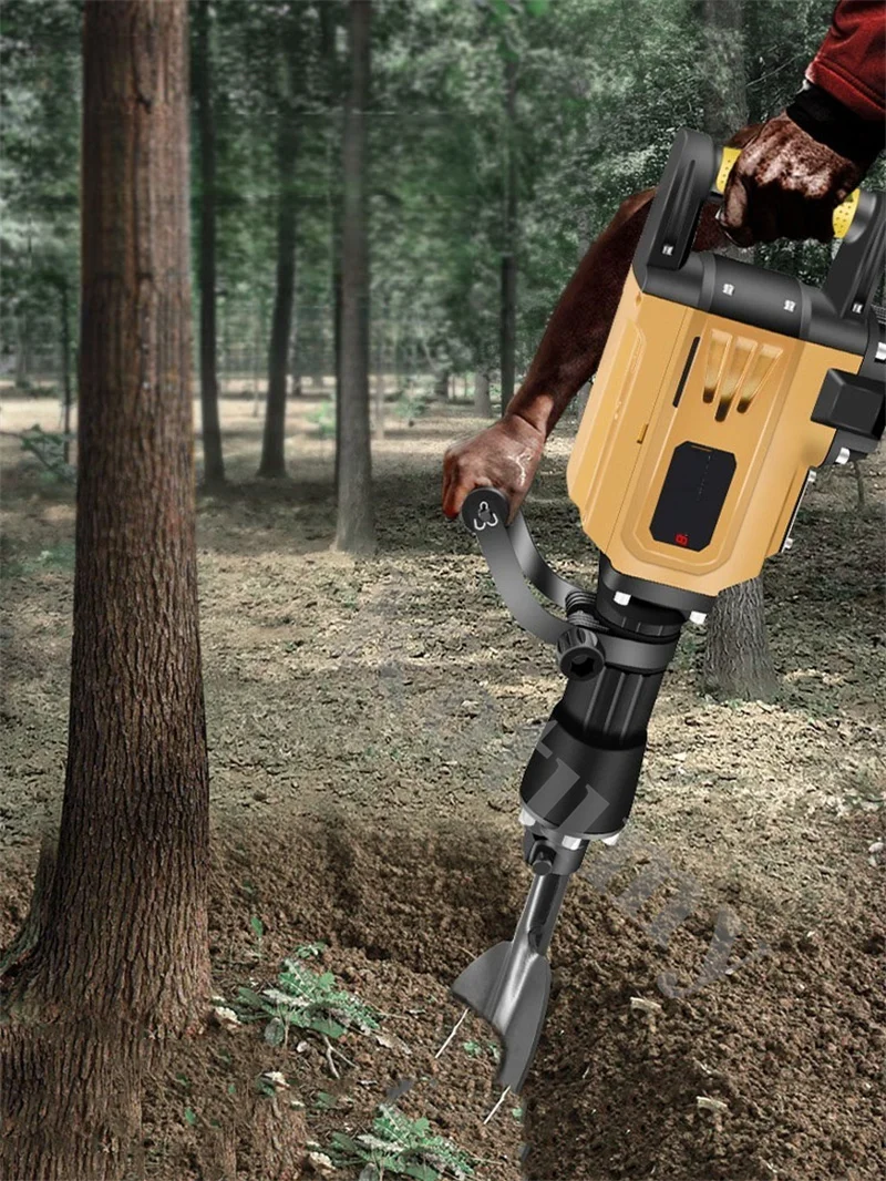 Electric Tree Digger Multifunctional Crushing Earth Digging And Trencher Seedling Transplant Broken Root Earthmoving Machine 5