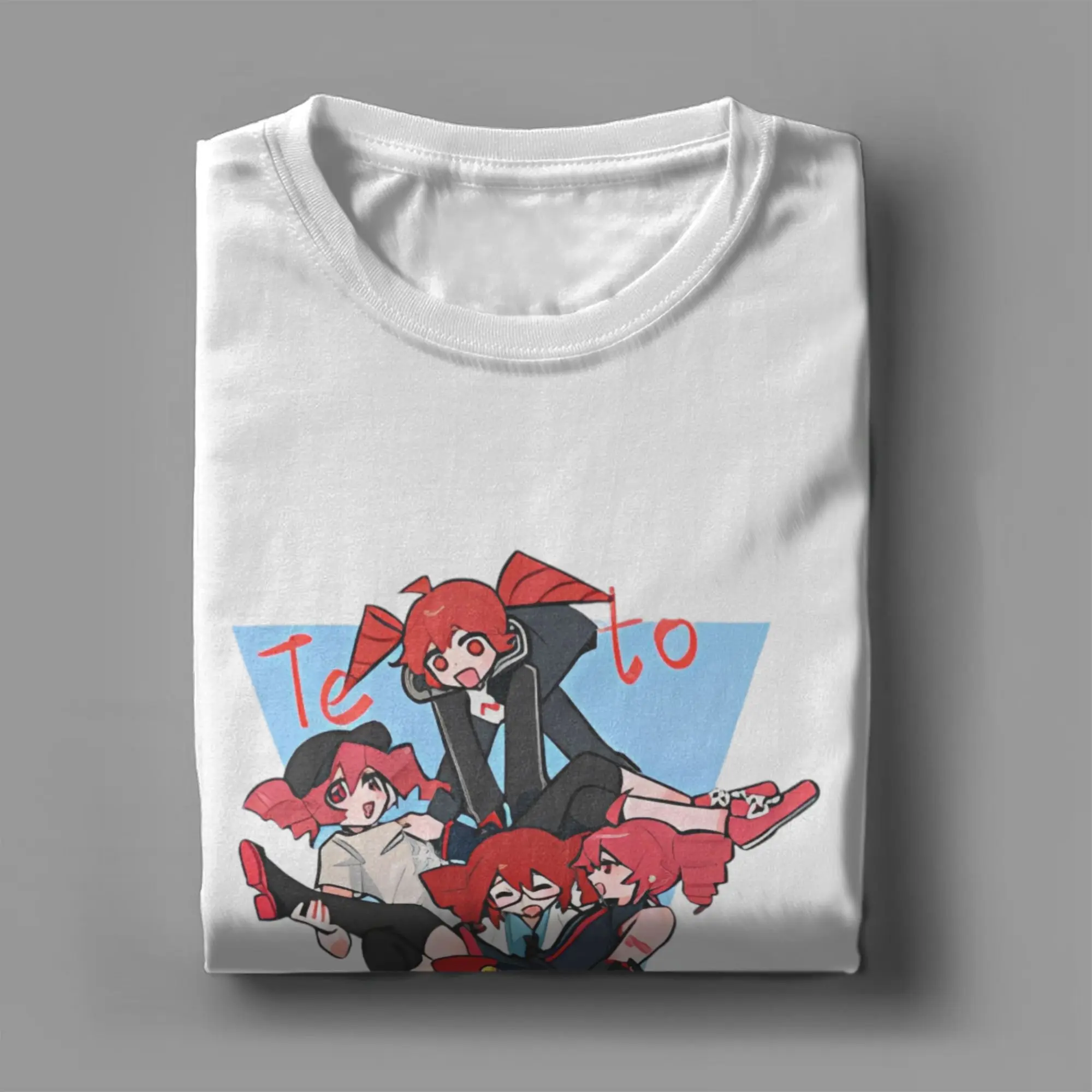 Kasane Teto Anime Oversized Cotton Crewneck T-Shirt - Hipster Streetwear Short Sleeve Beach Top