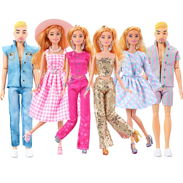 Kit com 10 Roupinhas Roupas vestidos para boneca Barbie