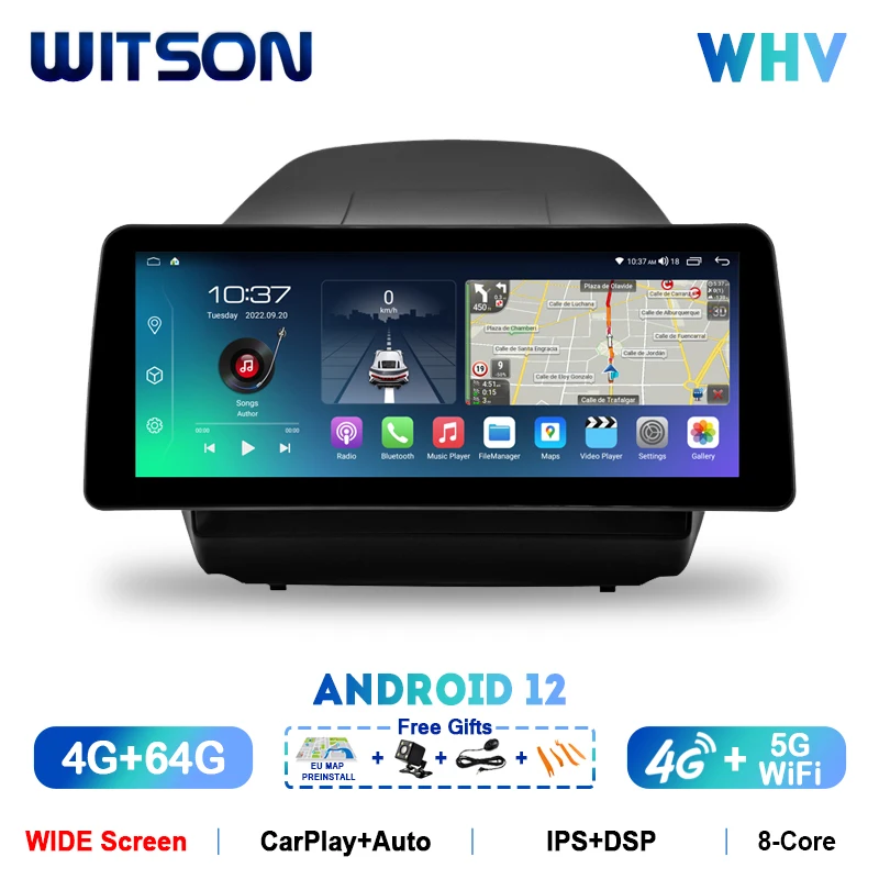 

Автомобильное радио с большим экраном 12,3 дюйма для HYUNDAI TUCSON/IX35 2009-2012 GPS для 1920*720 навигации мультимедийный плеер