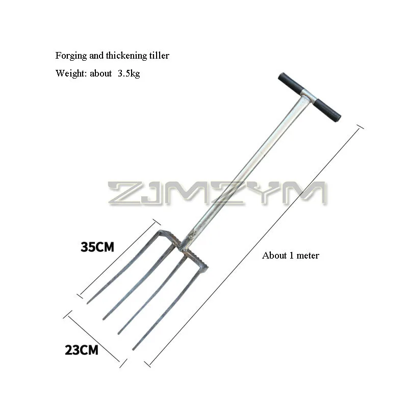 Garden Soil Turners Ground Plowing Fork Steel Fork Manual Soil Plowing Shovel  Flowers Vegetables Soil Turners For Household Use 3