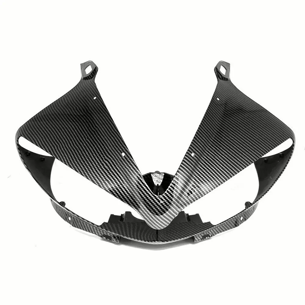 

Motorcycle Accessories Hydro Dipped Carbon Fiber Finish Front Nose Upper Headlight Fairing For YAMAHA YZF R6 YZFR6 2003-2005