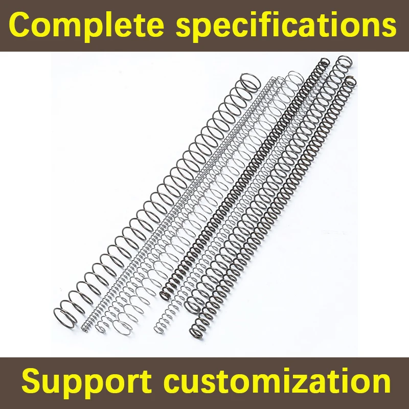 Pressure Springs Spring Steel Return Wire Diameter 0.6mm-0.8mm Outer Diameter 3mm-18mm Long 100mm-300mm