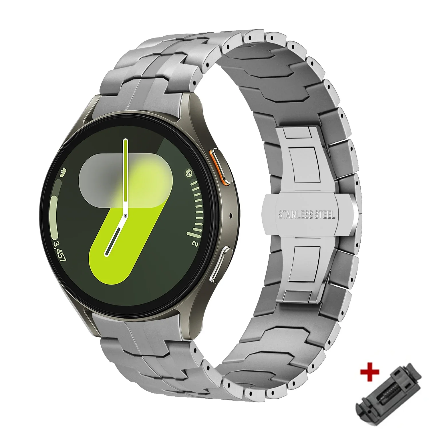 Premium Stainless Steel No-Gaps Watch Band Strap