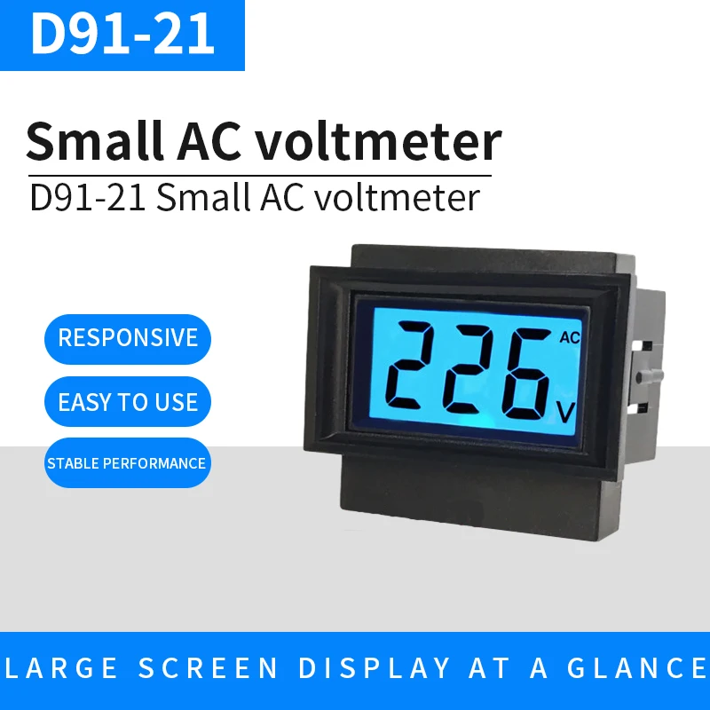 

Working power supply AC80-300V small AC digital display voltmeter AC0-500V regulator with liquid crystal display digital voltage
