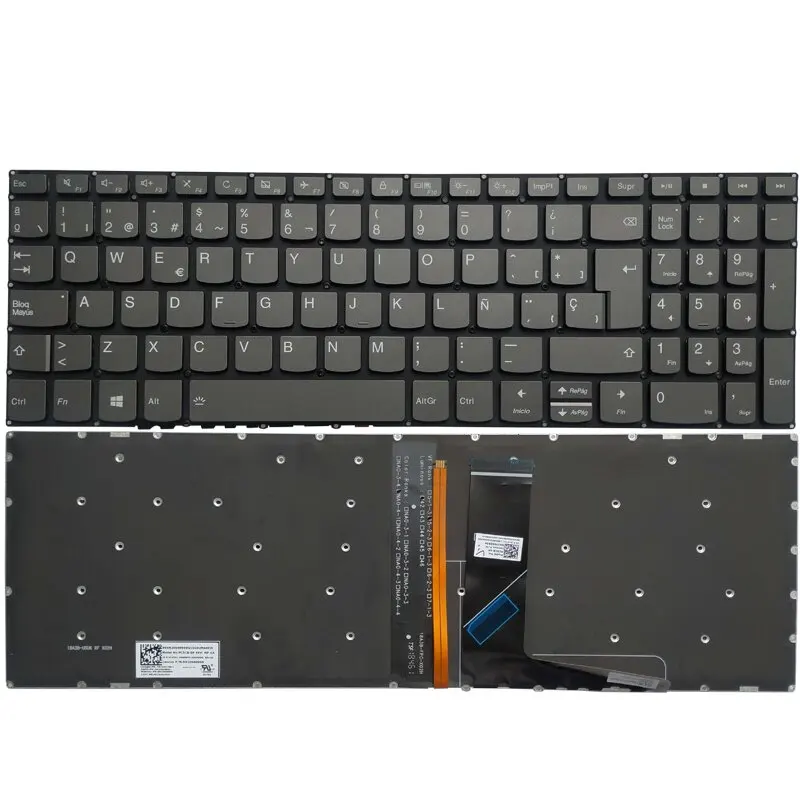 Teclado Espanhol Retroiluminado para Lenovo Ideapad S34015iwl S340-15api S340-15iml S340-15iil 3-15iml05 3-15itl05 3-15ada05 Novo
