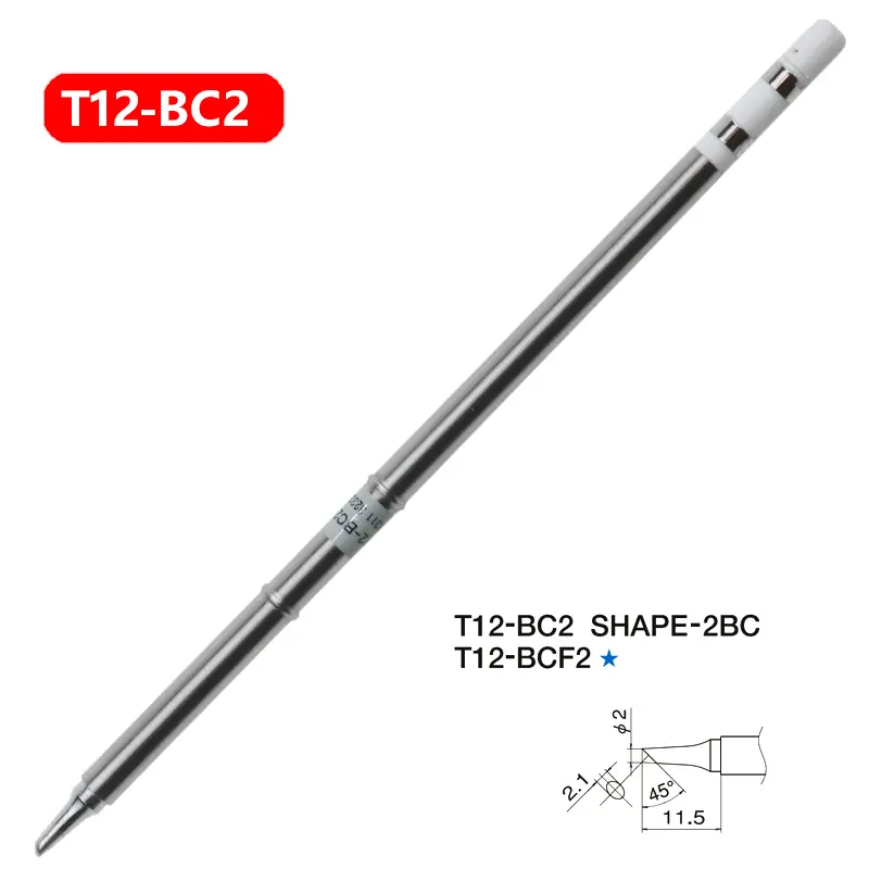 1pc T12 Soldering Iron tips Replacement Various models of Tip Electric Soldering Iron Tip T12- D4 D52 J02 JS02 BC3 CF4 KF KL image 21