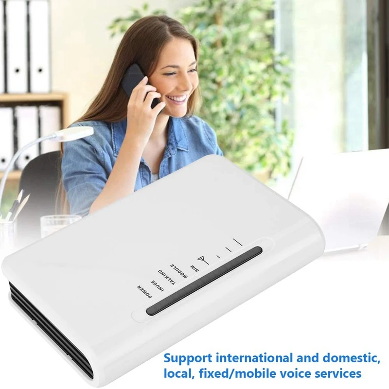 데스크탑 유선 전화용 4G 터미널, 오디오 카세트 셀룰러 카드, 고정 전화 (US 플러그), 1 세트