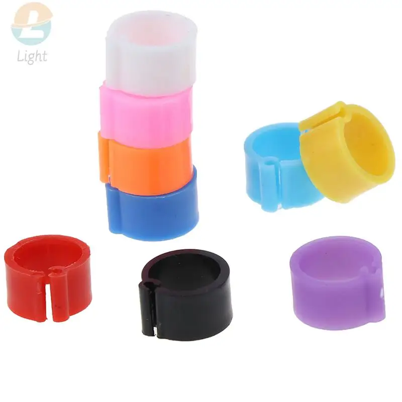 

100 шт., кольца-клипсы для птицы, 8 мм