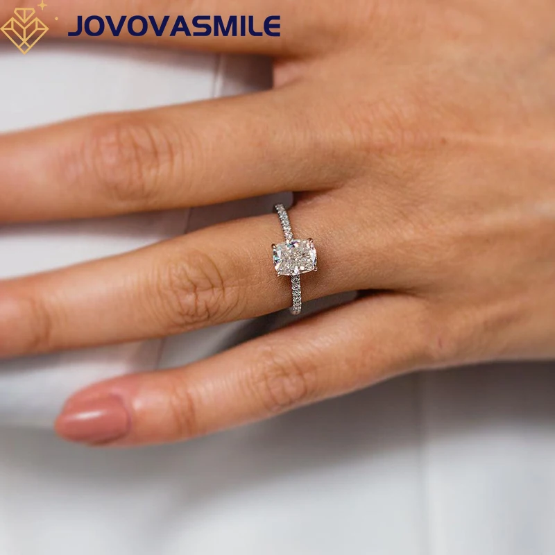 JOVOVASMILE Engagement Ring Moissanite Diamond Wedding Ring