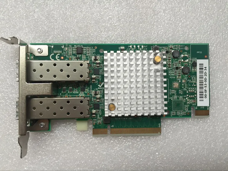 

SFN6122F Двухпортовая 10GbE PCI-E Серверная карта-адаптер