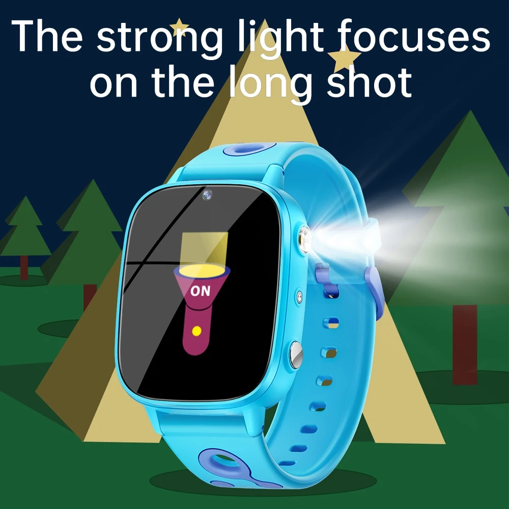Children's Smart Watch Girls Camera Recording Video Learning Words Flashlight Kids Watch 2025 New Boys Smart Kids Watch Android