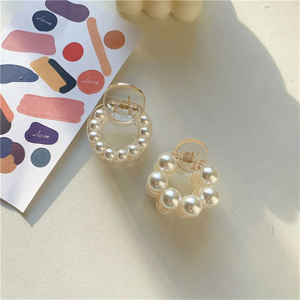 Mini-Perlen-Haarklammer für Frauen und Mädchen, eleganter Clip, kleine Perlen-Haarnadeln, Haar-Accessoires, modische Kopfbedeckung – Detail 3