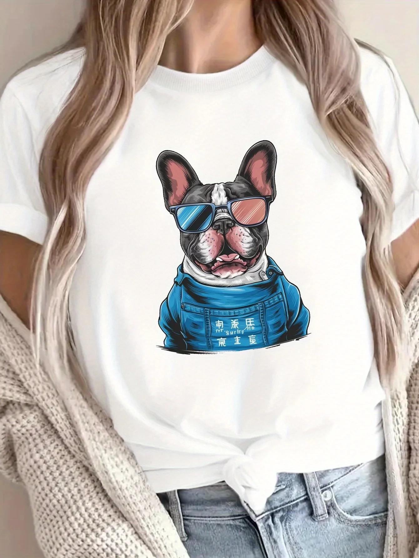 

Топ с круглым вырезом и коротким рукавом для весны и лета, женская одежда, женская блуза, Женский Топ