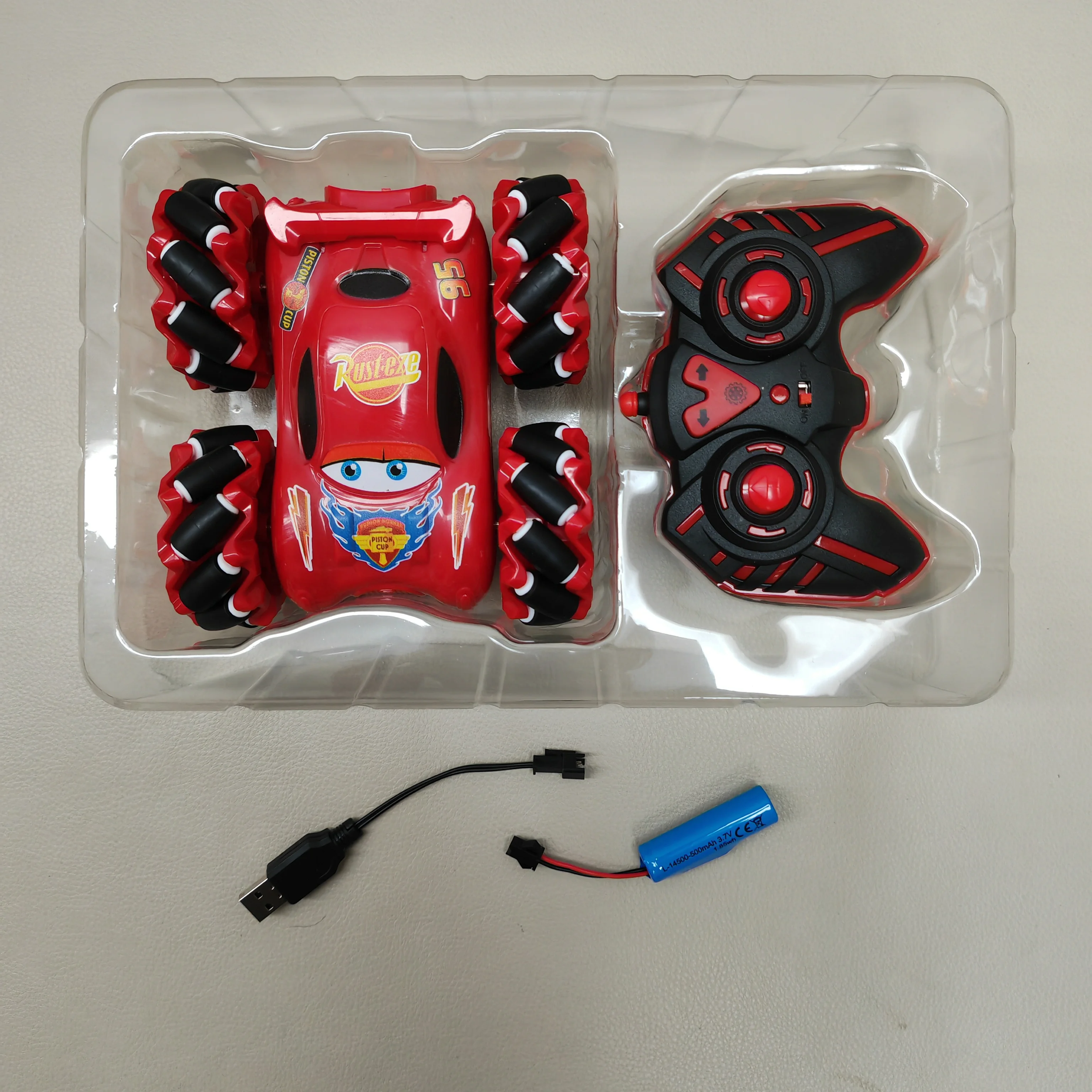 Disney Pixar Cars Electric Remote Control Stunt Car Toy Lightning Mcqueen Remote Control Car Model Toys Children'S Birthday Gift 2