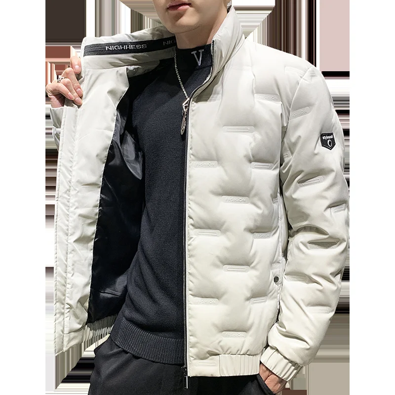 

Plus Size M-8XL Autumn Winter Men's New 80% White Duck Down Jackets Slim Fit Top Warm Coats Outwear Windproof Parkas Coat