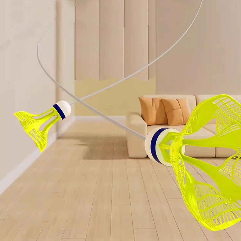 Fitness Exercise Badminton Rackets Set Lined Badminton Practice Racquet Set Children Indoor Outdoor Sports Single Person At Home