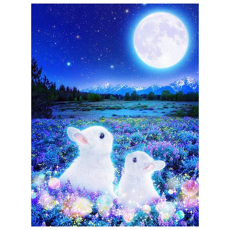 Promotion! Rabbit Diamond Painting Accessories 5D Embroidery Icons Animal Picture Of Rhinestones Home Decoration |