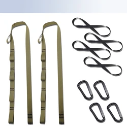 Adjustable Safety Straps for Dumbbell and Barbell Rack Attachment (Green)