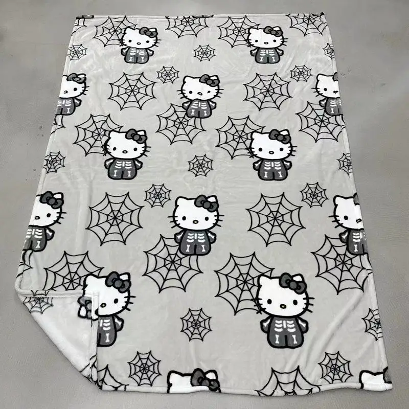 

Kawaii Halloween Sanrio Hello Kitty Cartoon Blanket Sofa Blanket Nap Blanket Sheet Throw Blanket Four Seasons Universal Gift