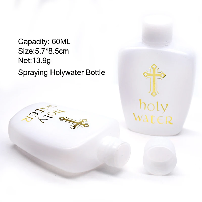 

60ml Holy Water Bottle Cross Holy Water Bottle Church Holy Water Bottle High Quality Sturdy Exorcism Catholic Ritual Supplies