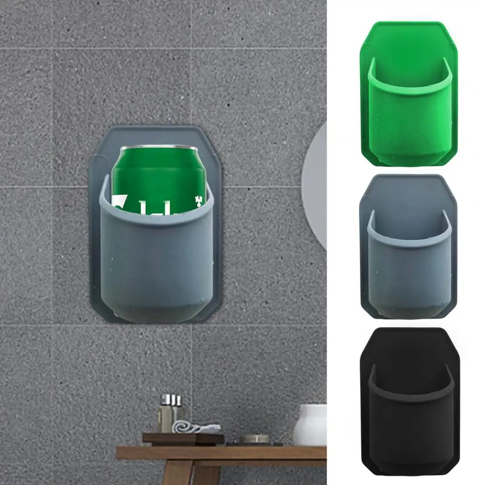 Storage Rack Cup Storage Shelf Bathroom Beverage Holders Paste Shower Beer Wine Racks with Good Toughness Portable Cup for Home