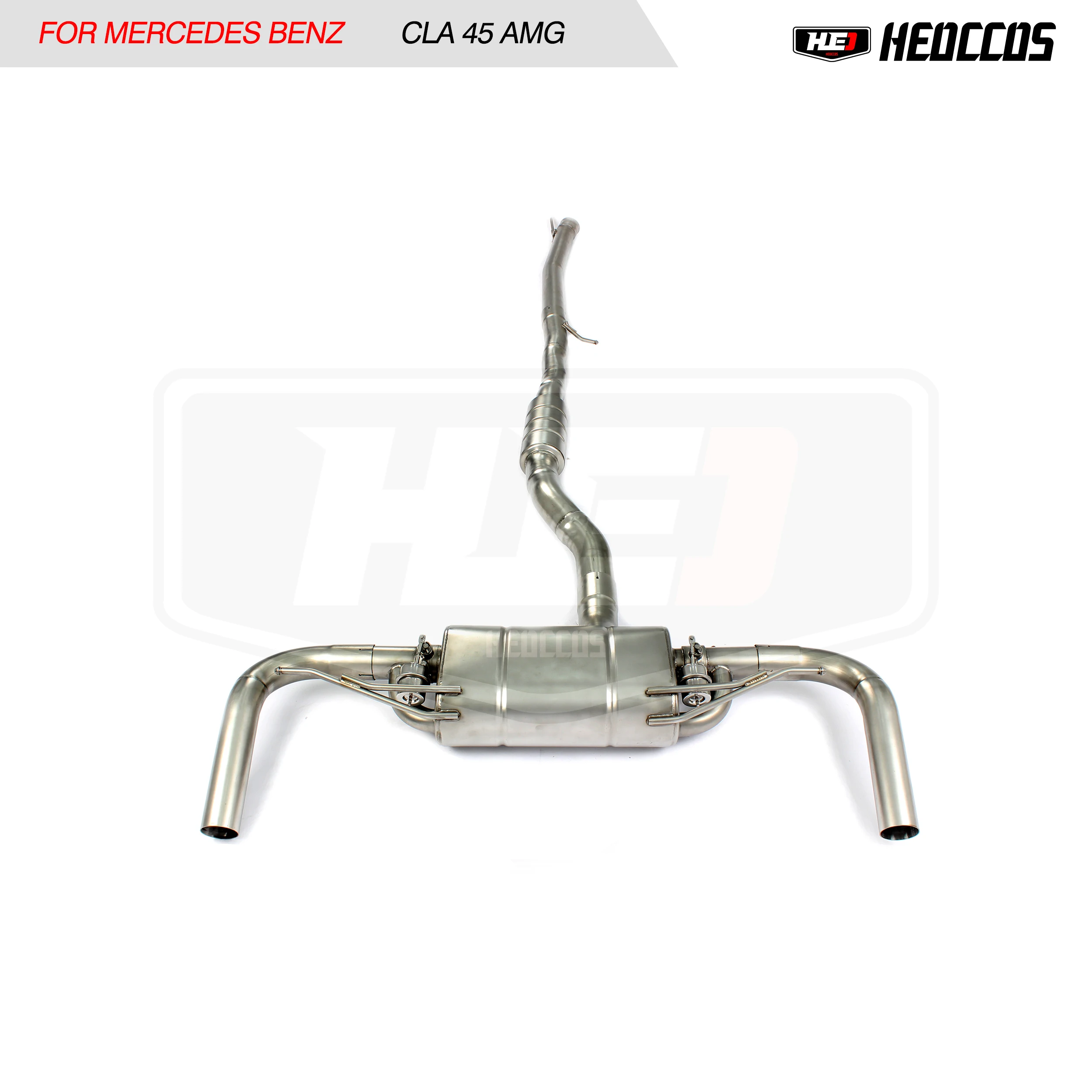 

HEO Automotive Exhaust For Mercedes Benz CLA45 catback Valve Exhaust System Stainless Steel Sandblasting Texture