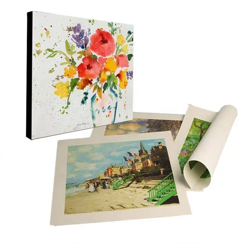 A4 A3 A3+ A2 size inkjet pure cotton canvas sheets printing paper 10 pieces For inkjet printer