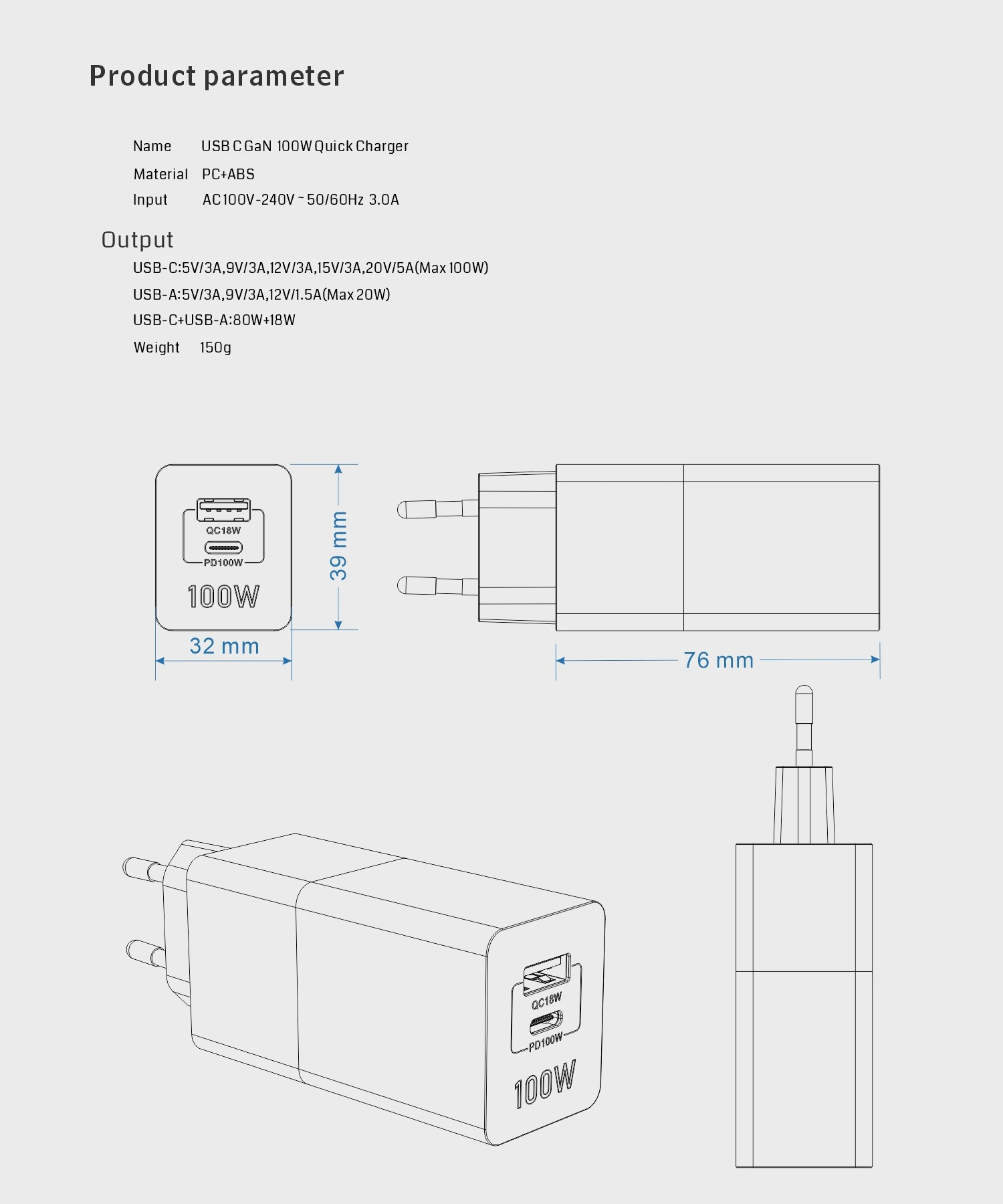 EGOINT 100W GaN USB C  PD 100W CŸ Ʈ   , ƺ Ｚ  S23 Ʈ  14 15 ο