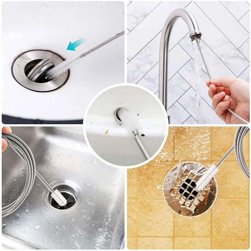 Car Cleaning Tool Drain Dredge Cleaning Scrub Brush 150cm for Benz