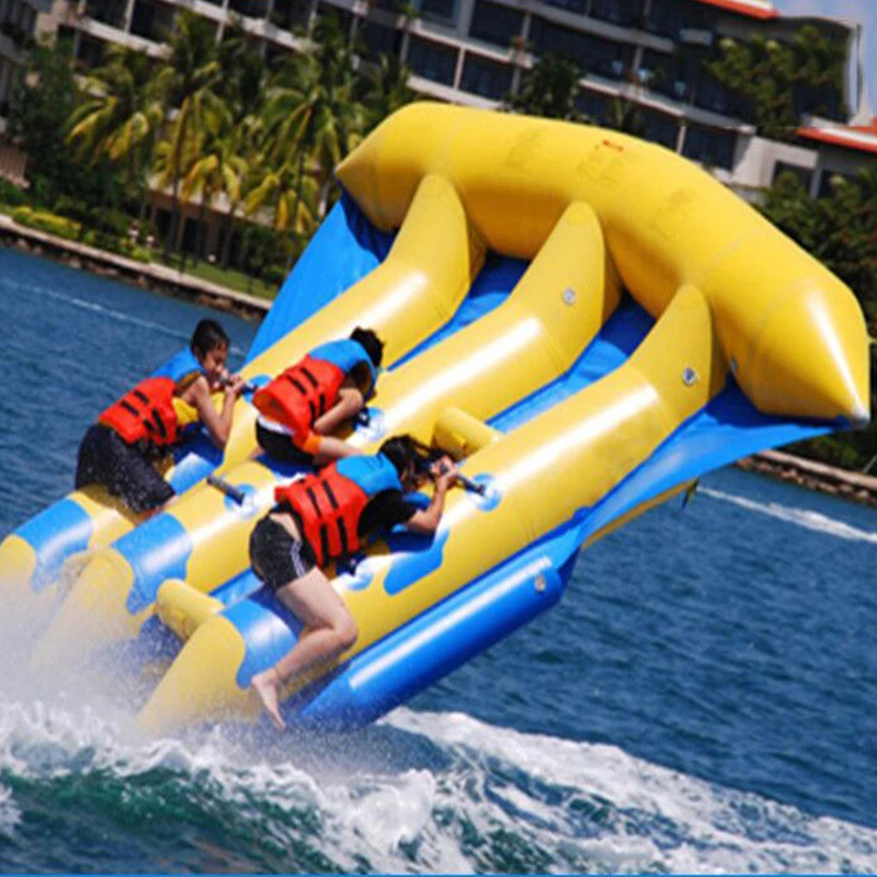 

Inflatable Banana Floating Boat Inflatable Water Sports Inflatable Surfing Equipment For Water Park Sports Game Playing