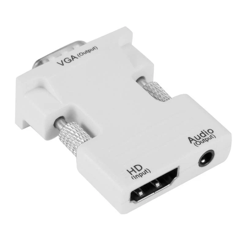 HDMI to VGA Audio Adapter Cable for Projectors and Computers