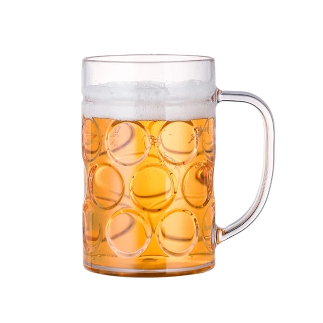 Cană de bere acrilică incasabilă, cană de lapte, cafea, apă, bucătărie, reutilizabilă_voghion.com