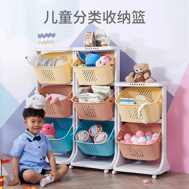 plastic storage rack children kids toy