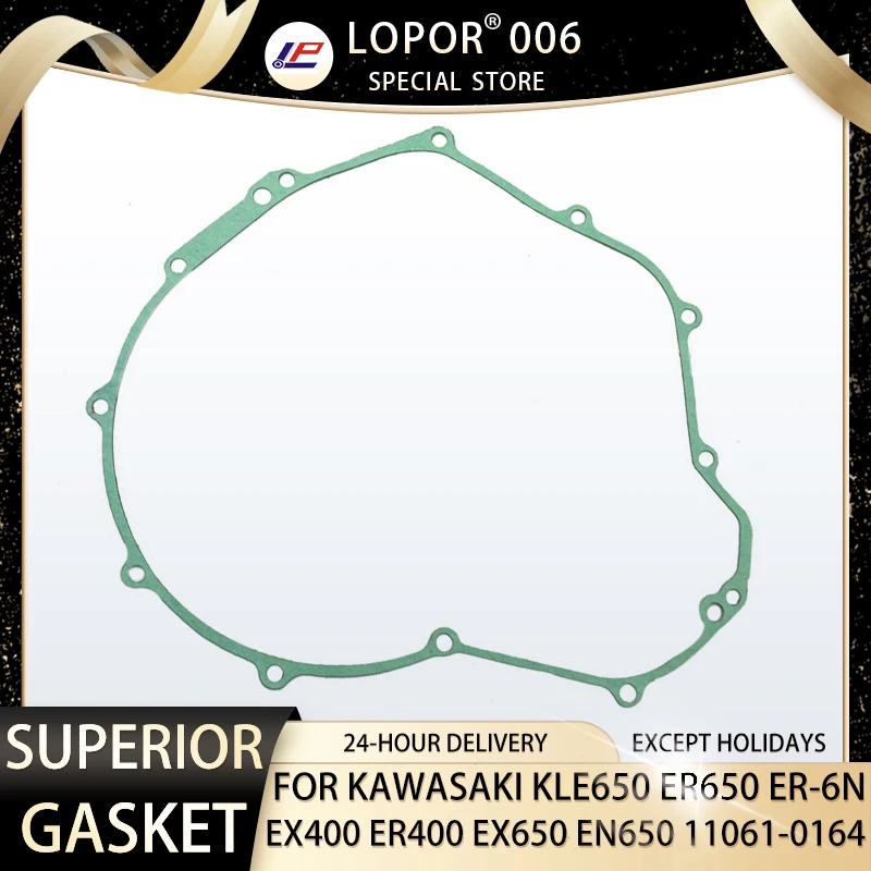 Motorcycle Engine Crankcase Clutch Cover Seal Gasket For Kawasaki