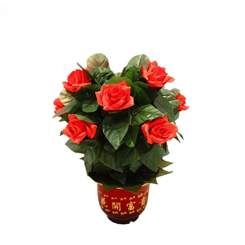 Flower Blooming Rose Bush Remote Control 10 flowers appearing rose magic trick illusion wedding Valentine's Day gift lighting rose remote control 4 flowers magic trick flower magic close up magic stage magic for lover romantic