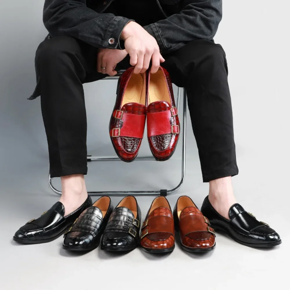 Mens Dress Shoes Fashion Men's Leather Shoes Oversized for Men Loafers Shoe Zapatos Para Hombre Zapatos De Vestir Hombre