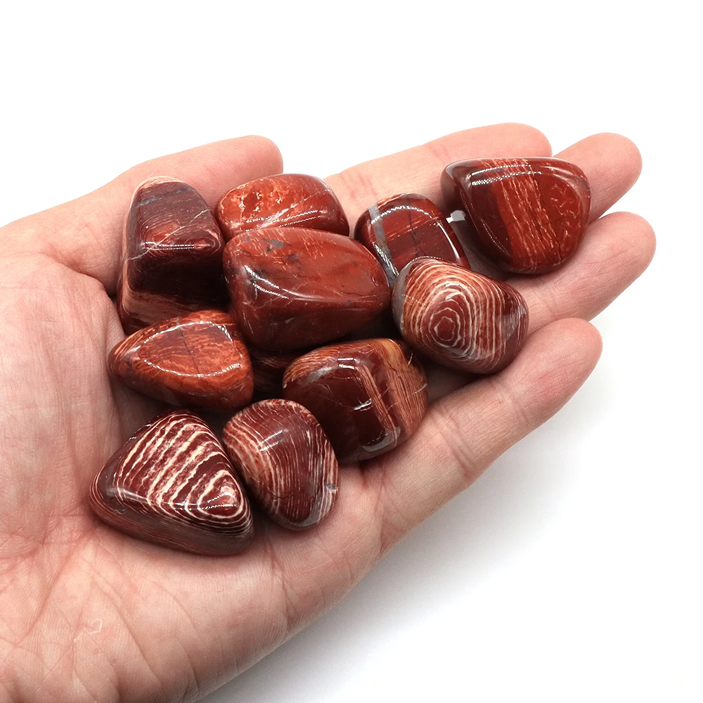 NaturalConvolutedJasperStoneCrystalTumbledHealingMineralSpecime