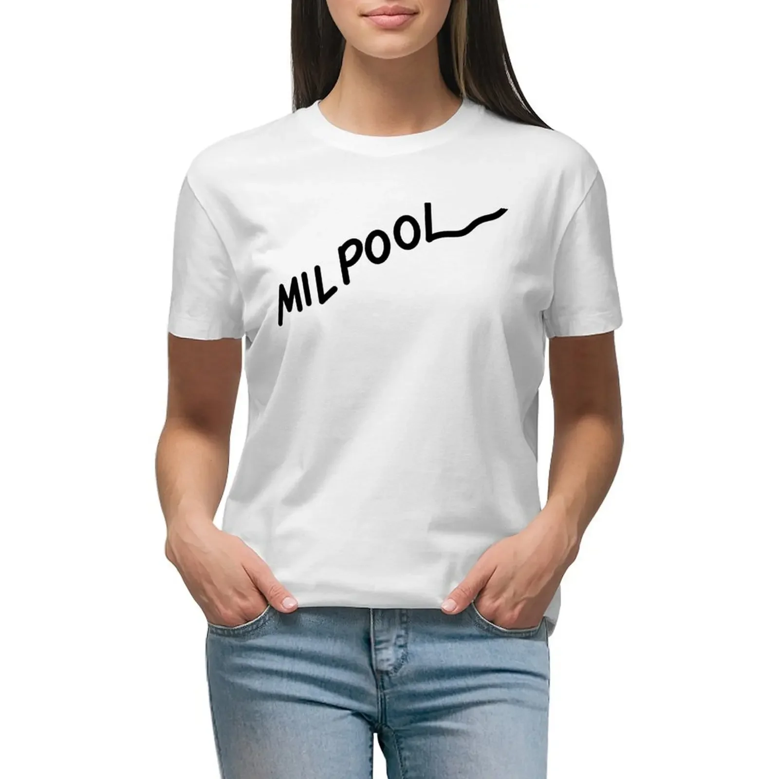 

Milpool T-shirt hippie clothes cute tops kawaii clothes t-shirt dress for Women graphic