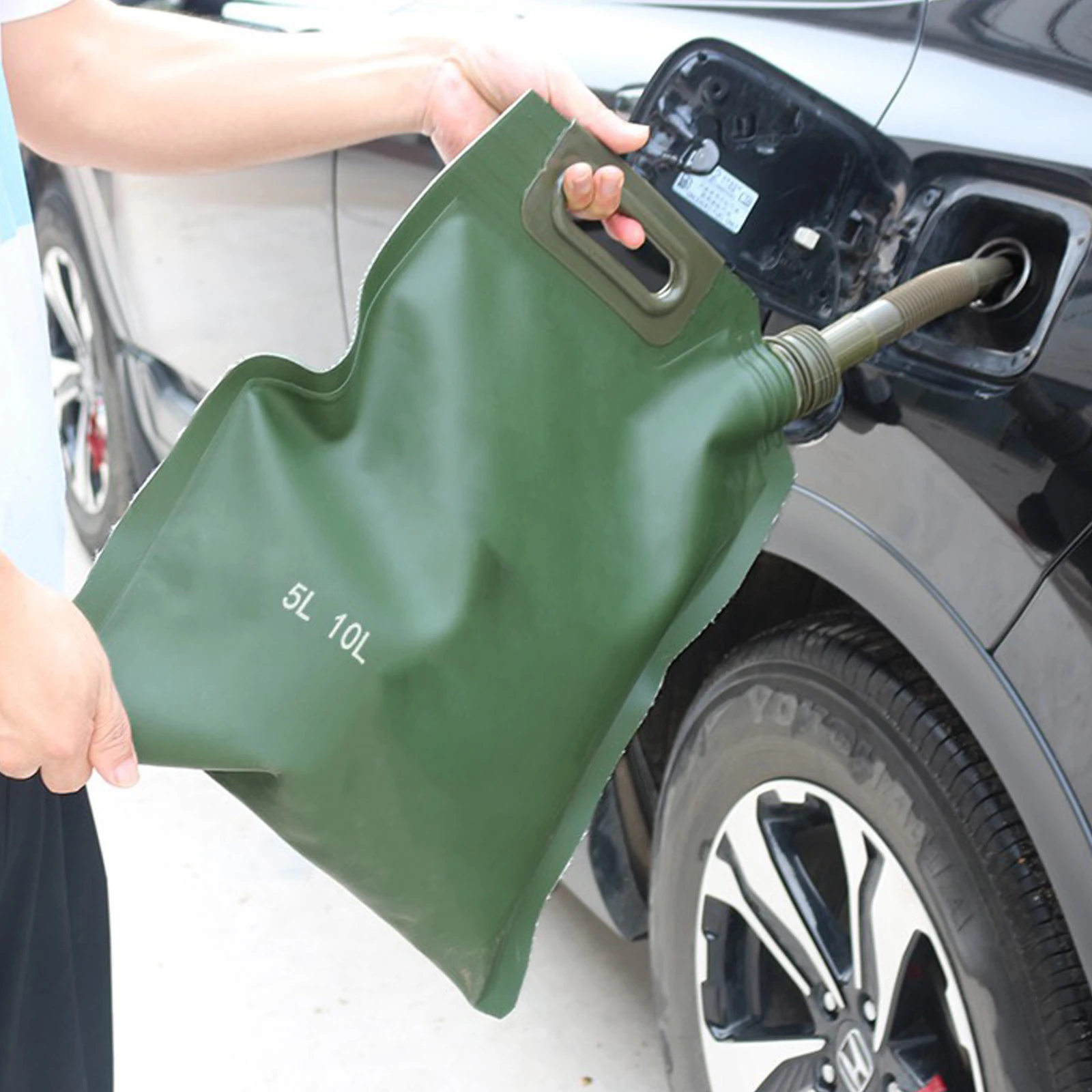 

Portable Car Motorcycle Soft Oil Bag Bladder Off-road Petrol Cans Spare Oil Storage Fuel Tank Gasoline Bucket Can For Helicopter