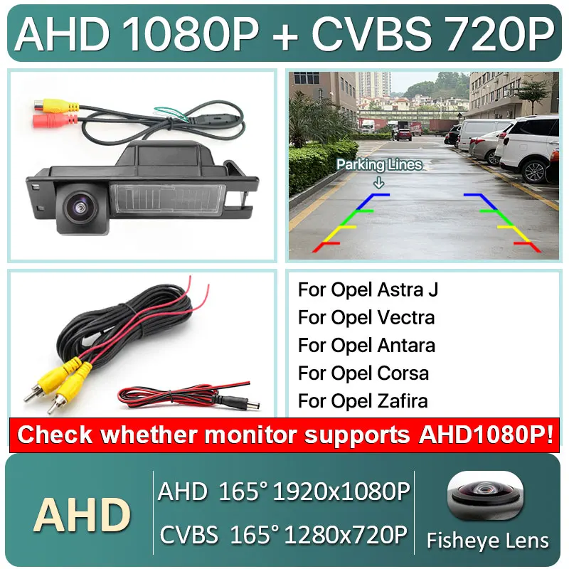 HD Telecamera Posteriore Per Retromarcia Con Obiettivo Fisheye 160° - Compatibile Con Buick Excelle, Opel Vectra/Astra/Corsa, Fiat Bravo/Doblo E Altri - Visione Notturna, IP68, CCD
