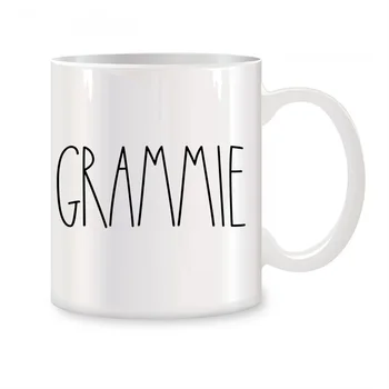 Tazas Grammie para mujer, dia de la Madre, Día del Padre, cumpleaños, café, té, ceramica, blanco, 11 oz, nov 1