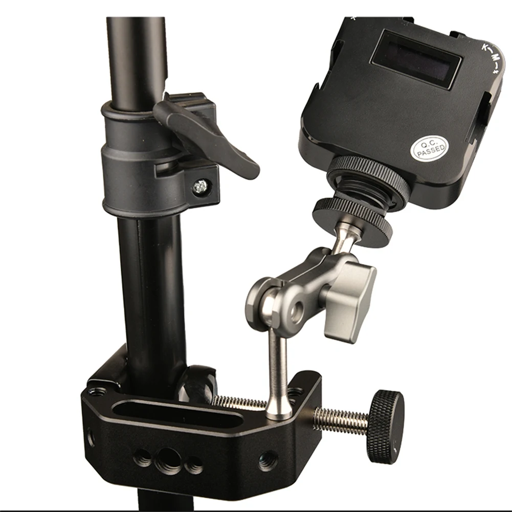 Heavy Duty G Clamp Mount Metal Super Clamp Desktop Camera Mount With 1/4" 3/8" Thread Holes For Monitor Camera camera tripod camera mount clamp camera tripod mount adapter