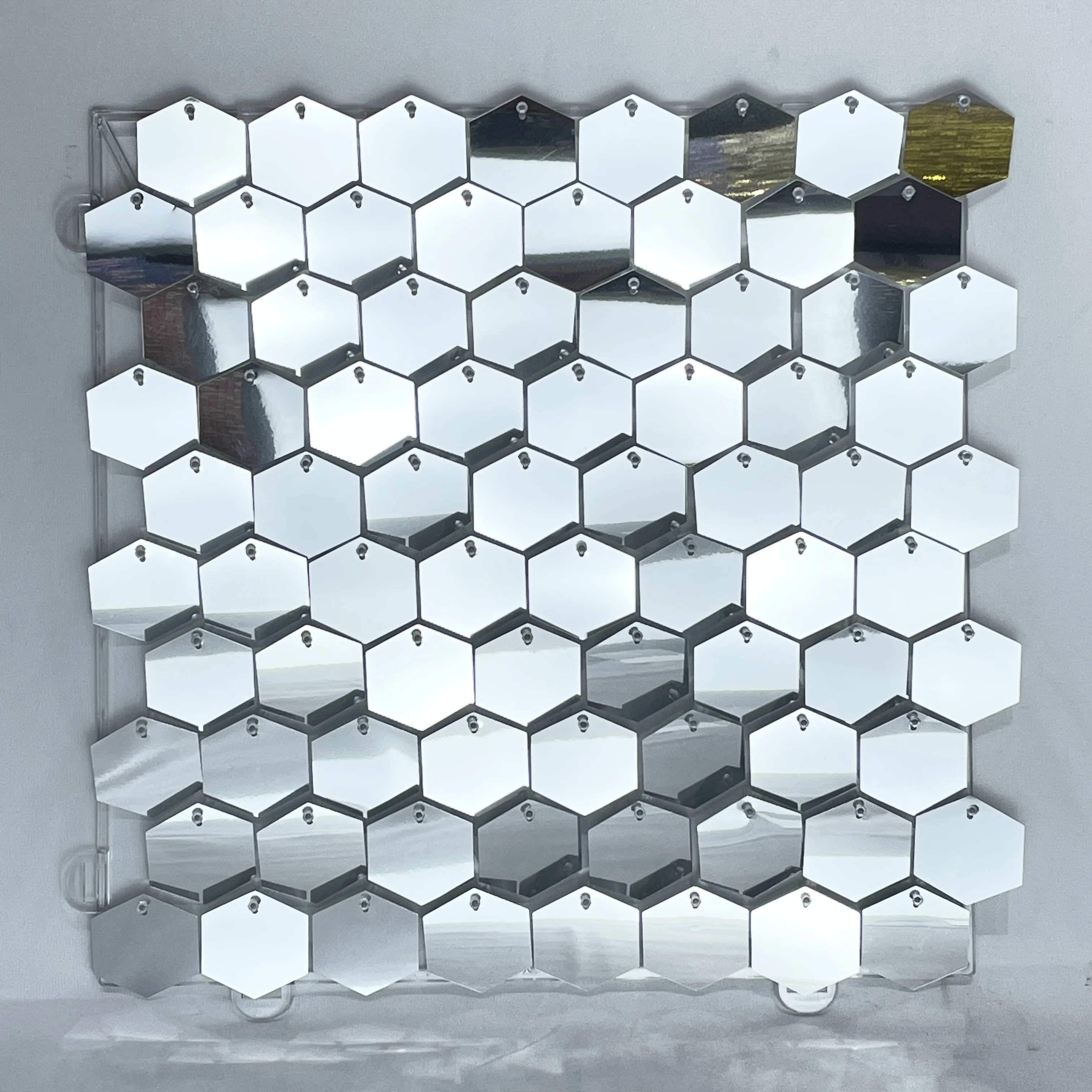 hexagon silvery