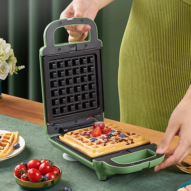 Electric Sandwich Maker &WafflesBreakfast Baking Machine Egg Omelette Cooker Grill Pan Double-side Bread Toaster Food Oven