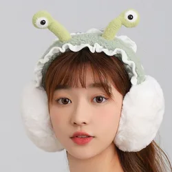 Soft Plush Ear Warmer New Bear Ear Cover Folding Earflap Ear-Muffs Outdoor Cold Protection Winter Warm Earmuffs Men