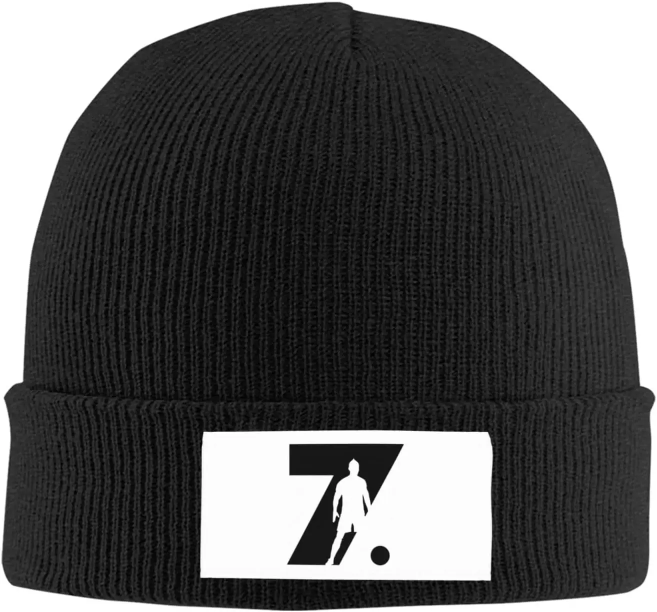 Ronaldo #7 Cappelli Lavorati A Maglia Per Adulti Berretto Casual Unisex, Passamontagna, Mezza Passamontagna